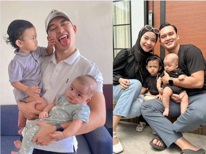 7 Potret Ikbal Fauzi saat Momong 2 Anak Balita, Jadi Ayah Siaga!
