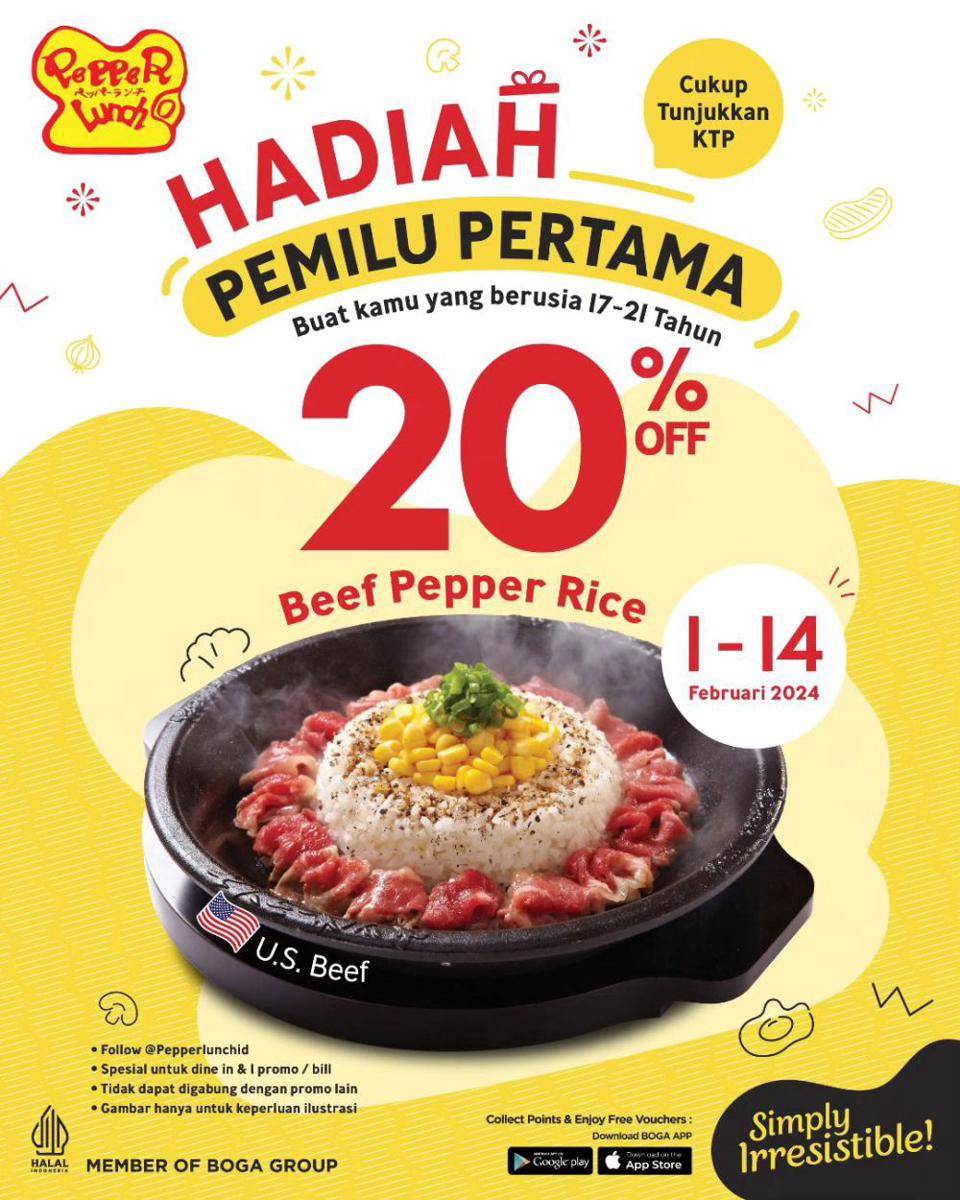 Promo Pepper Lunch. Instagram.com/pepperlunchid