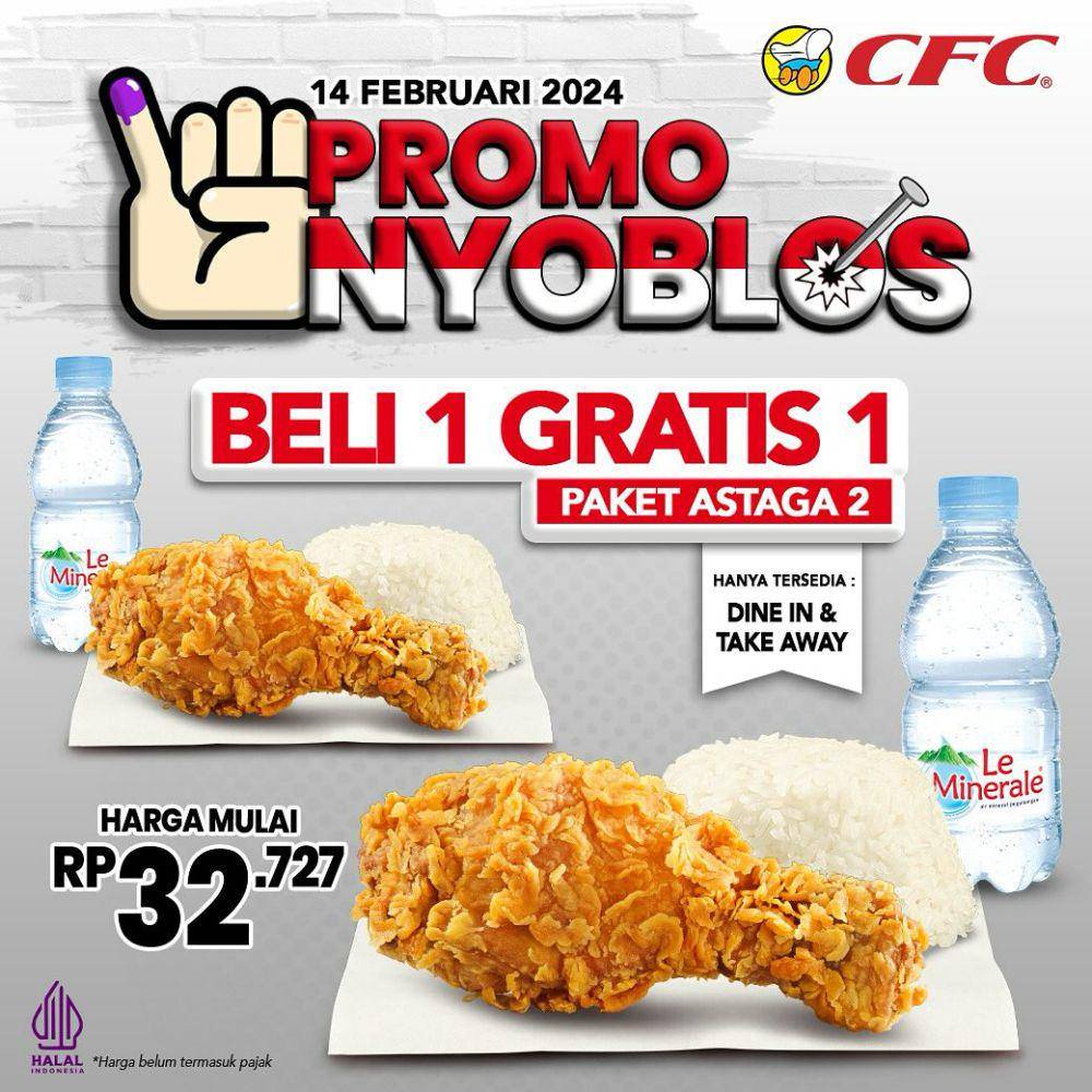 Promo CFC. Instagram.com/cfcindonesia