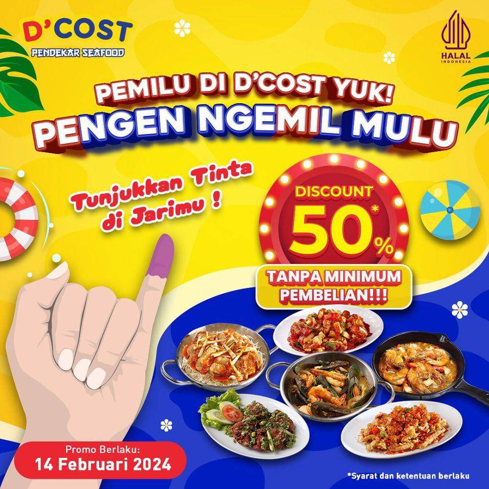 Promo D'Cost. Instagram.com/dcost_seafood