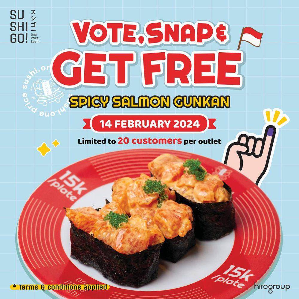 Promo Sushi Go. Instagram.com/sushigo_id