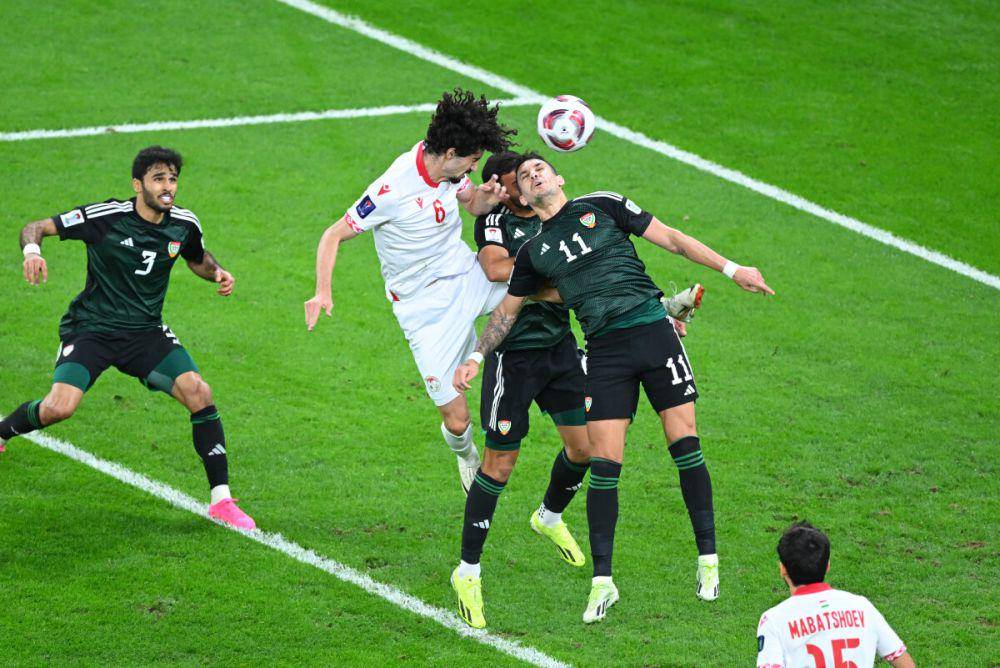 UEA melawan Tajikistan pada babak 16 besar Piala Asia 2023. (the-afc.com)