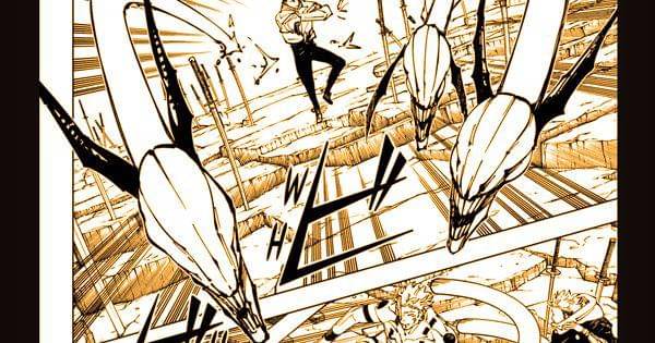 Yuta memakai tekniknya Dhruv ( Dok. Shueisha / Jujutsu Kaisen )