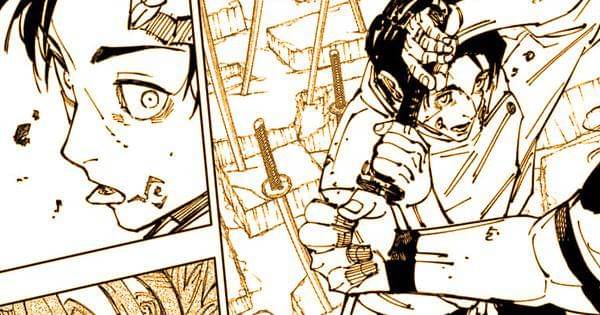 Yuta memakai tekniknya Inumakiirara ( Dok. Shueisha / Jujutsu Kaisen )