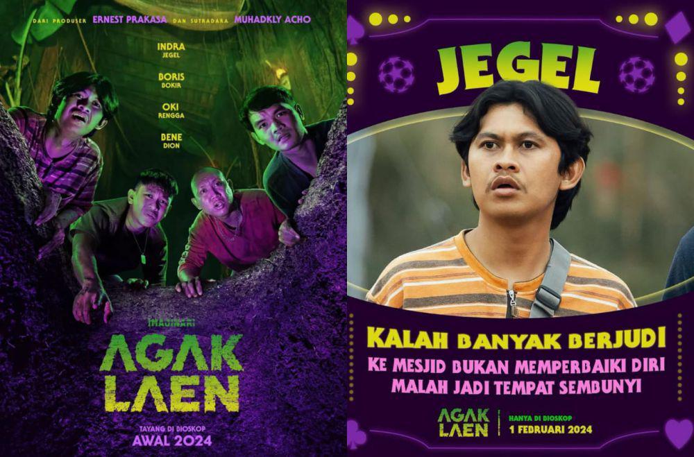 10 Karakter Indra Jegel di Film dan Series Komedi, Pemain Agak Laen!