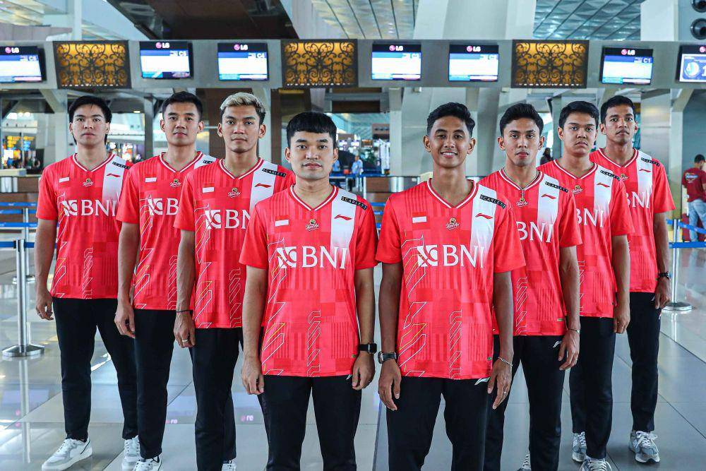 Skuad beregu putra Indonesia untuk Kejuaraan Beregu Asia (BATC) 2024 (dok. PP PBSI)
