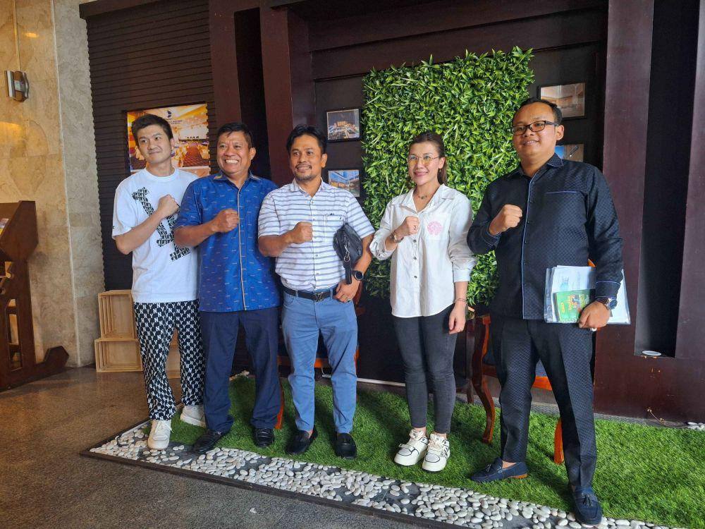 Karyawan Hotel Bahtera di Kota Balikpapan menolak penutupan operasional hotel yang alami pailit kurator, Selasa (13/2/2024). Foto istimewa