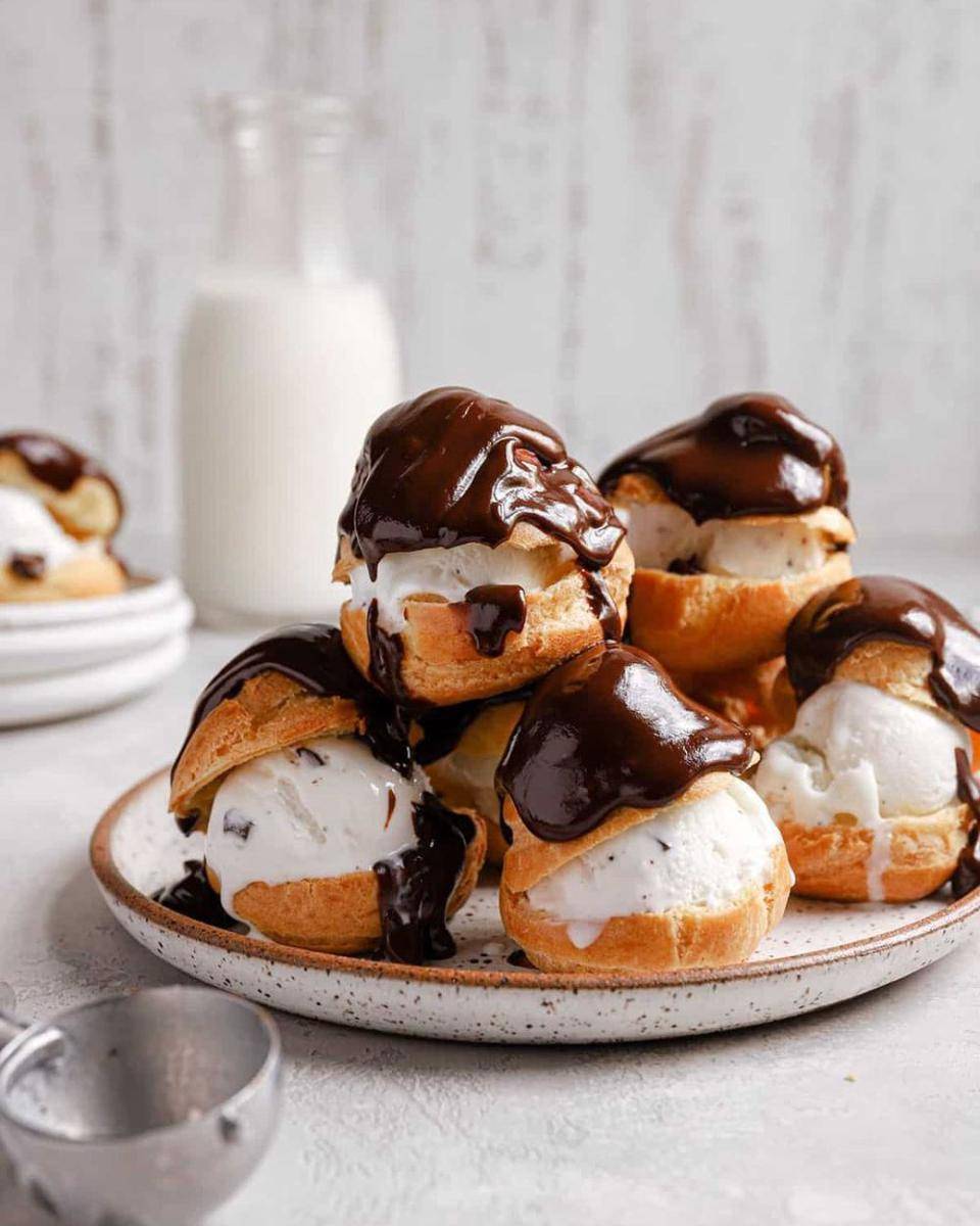 Profiteroles, salah satu dessert khas Prancis. (instagram.com/thebrowneyedbaker)