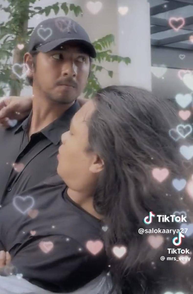 potret Arya Saloka parodikan video viral Mayor Teddy (tiktok.com/salokaarya27)