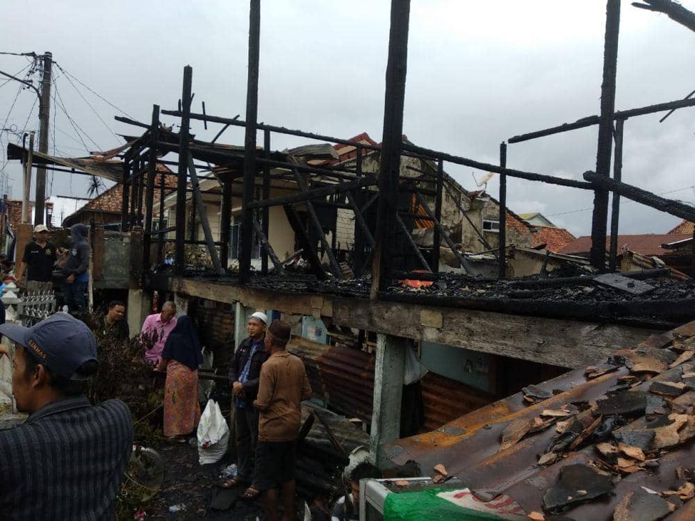 Lokasu banjir di kawasan 27 Ilir Palembang (Dok: istimewa)