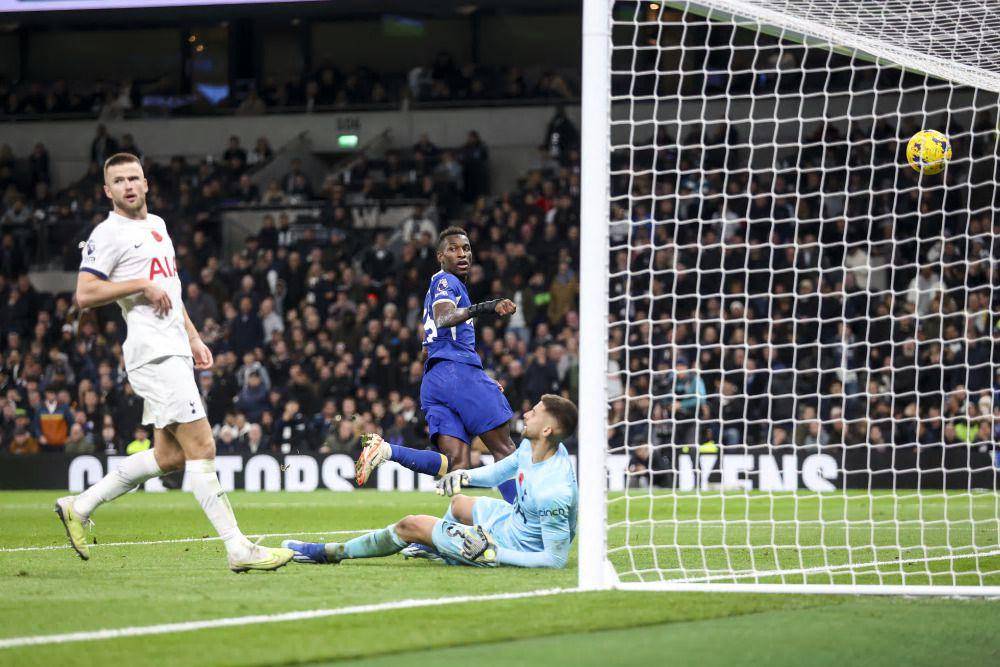 Nicolas Jackson cetak gol ke gawang Tottenham Hotspur (chelseafc.com)