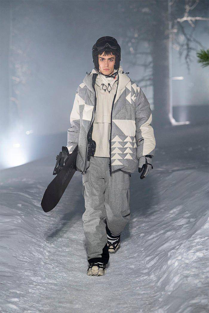 Moncler Grenoble F/W '24 di St. Moritz (dok. Moncler)