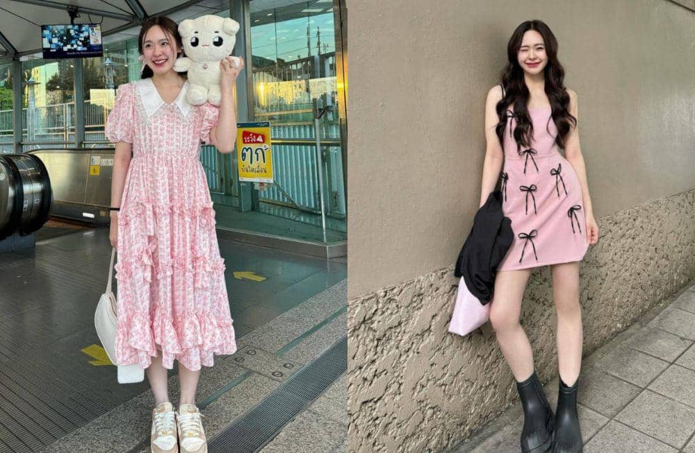 9 OOTD Serba Pink ala June Wanwimol, Bikin Tampilan Manis!