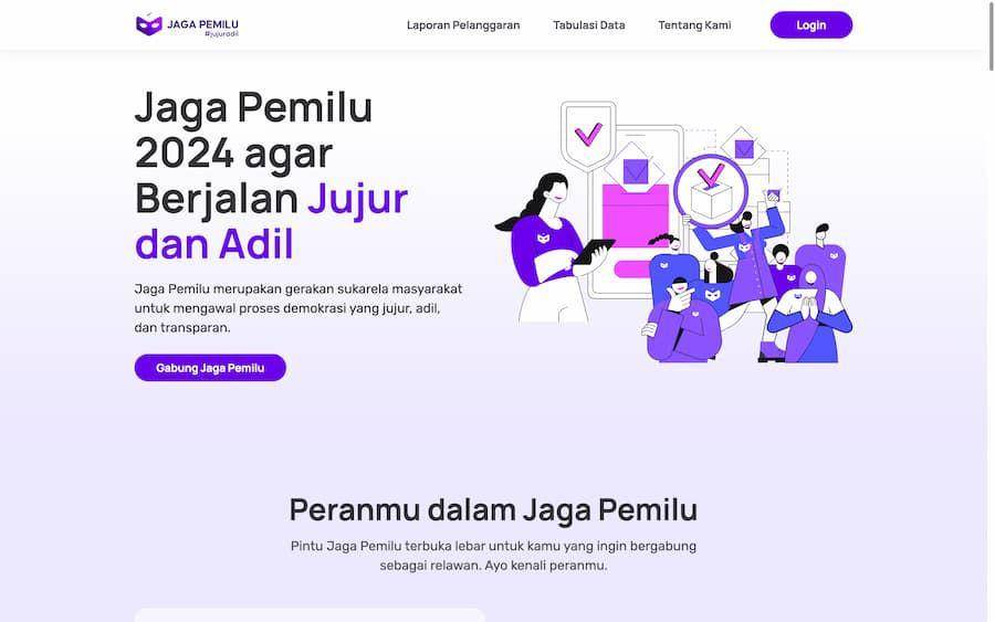 ilustrasi situs Jagapemilu.com (dok. JagaPemilu.com)