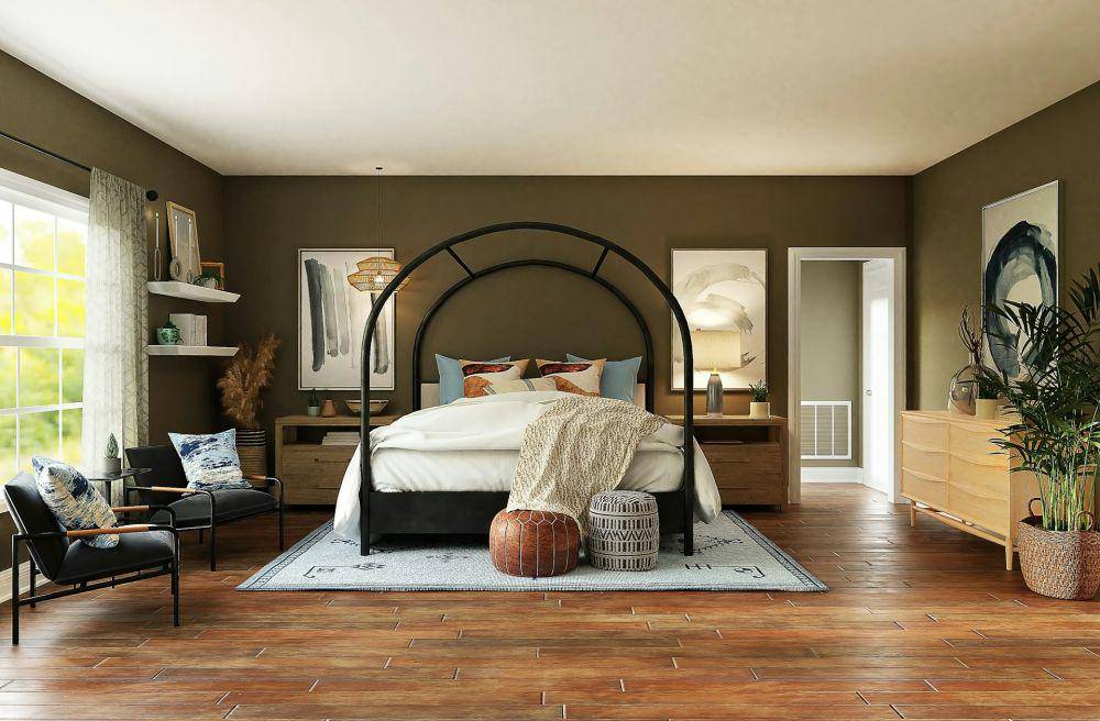Desain kamar tidur bergaya kontemporer (unsplash.com/Spacejoy)