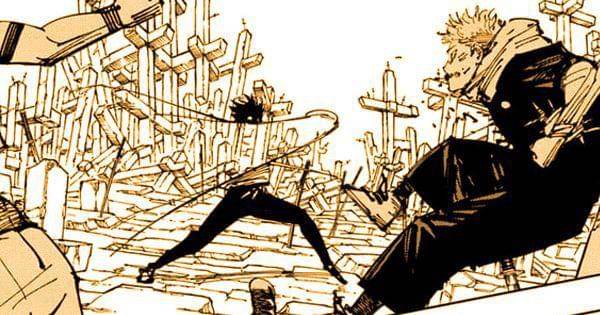 Yuta menggunakan tekniknya Takako ( Dok. Shueisha / Jujutsu Kaisen )