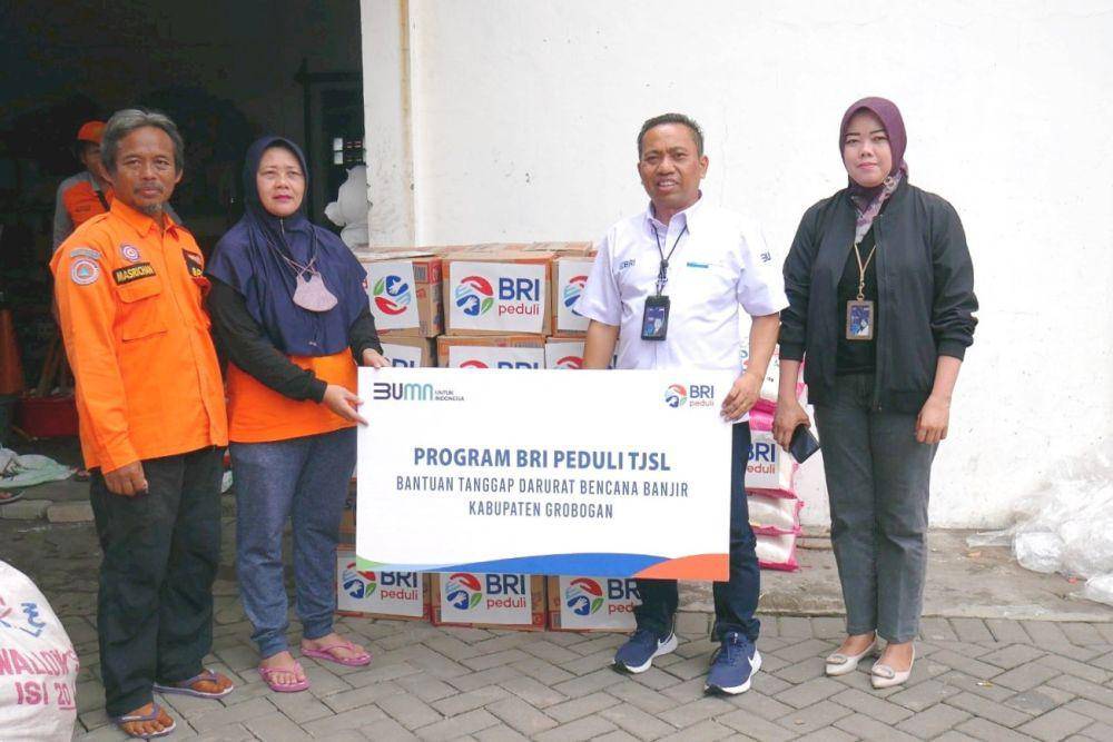 Paket bantuan BRI Peduli untuk warga terdampak banjir di Grobogan dan Demak (dok. BRI Peduli)