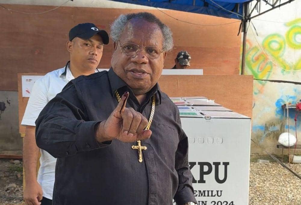 Ikut Pencoblosan, Bupati Mimika: Semua yang Terpilih Itu Pilihan Tuhan