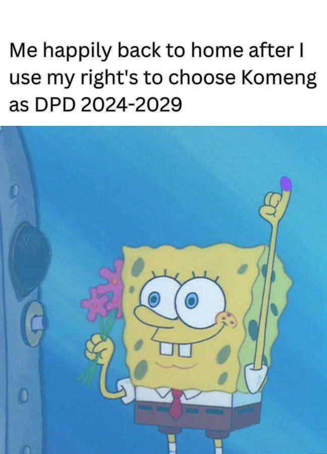 meme Komeng di surat suara Pemilu 2024 (twitter.com/jekspade)
