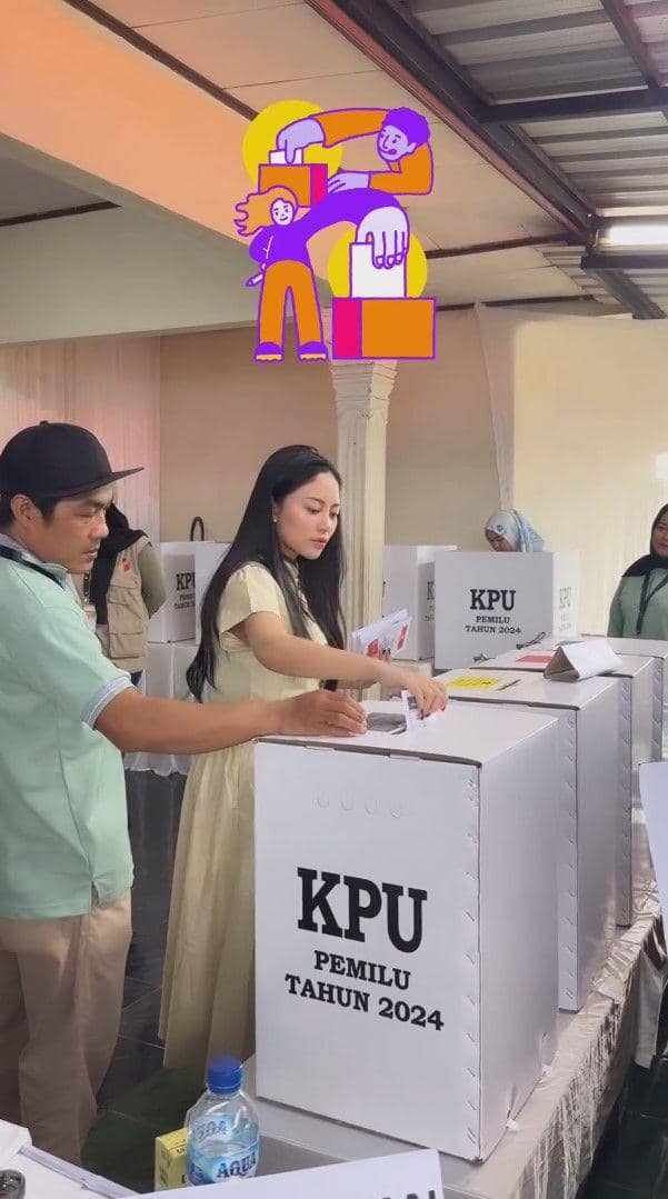selebgram dan influencer nyoblos Pemilu 2024 (instagram.com/rachelvennya)