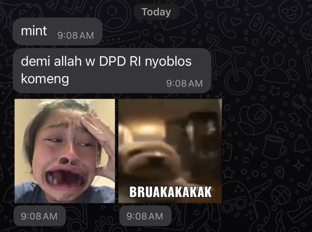 meme Komeng di surat suara Pemilu 2024 (twitter.com/agannyi)