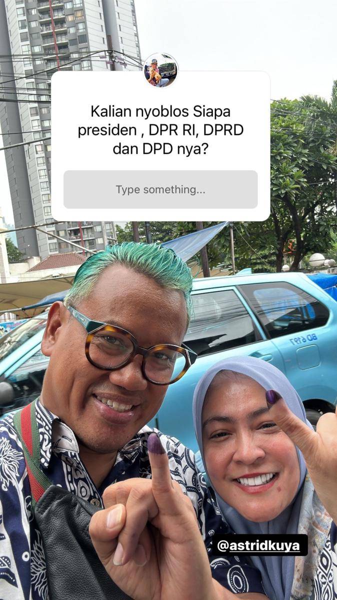 artis nyaleg nyoblos Pemilu 2024 (instagram.com/king_uyakuya)