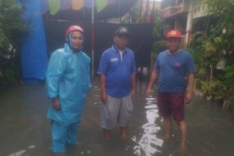 TPS 124 dan 125 PBI di Ciputat Banjir 40 Cm