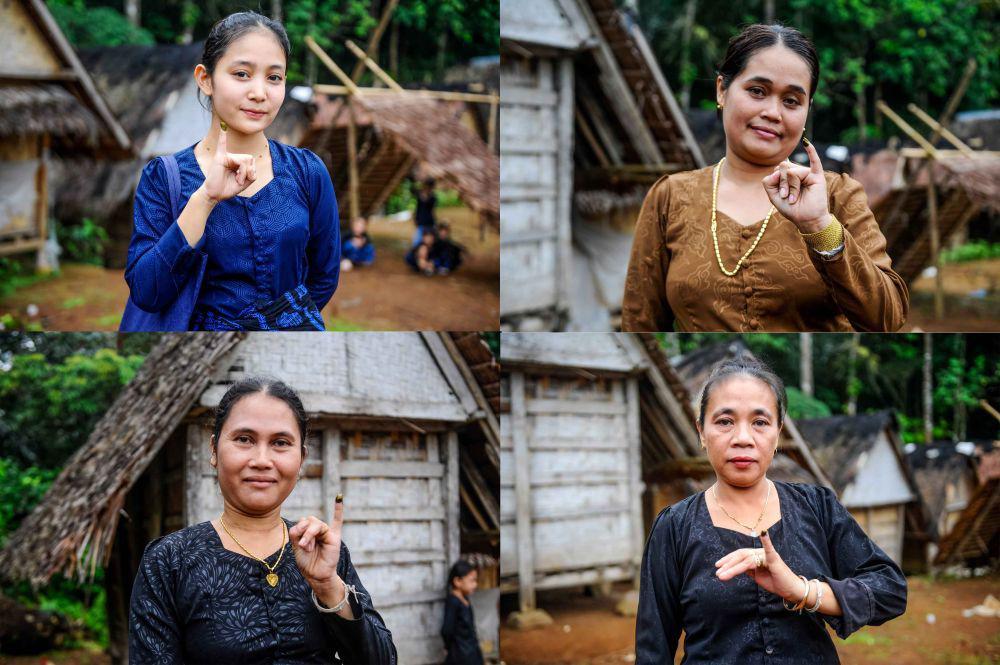Potret Semangat Warga Baduy Nyoblos untuk Pemilu 2024