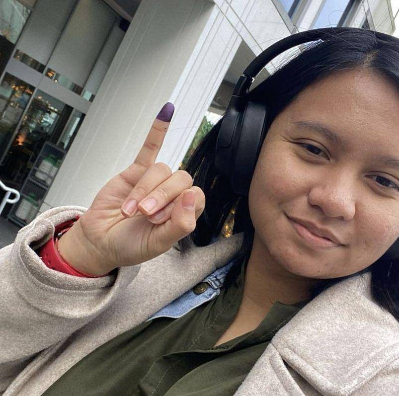 potret Pruistin anak Shahnaz Haque ikut nyoblos di Kanada (instagram.com/shahnaz.haque)