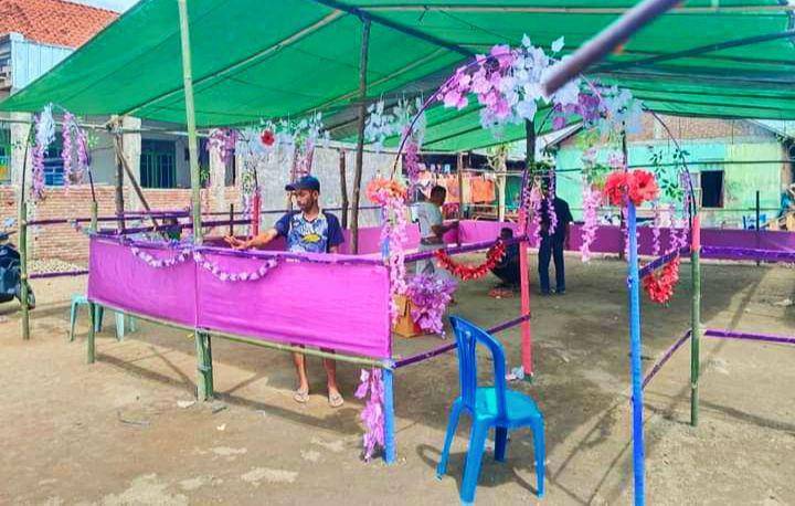 Foto tenda yang bertema tenda pengantin di Desa Rasabou Kecamatan Bolo Kabupaten Bima (Dok/Istimewa)