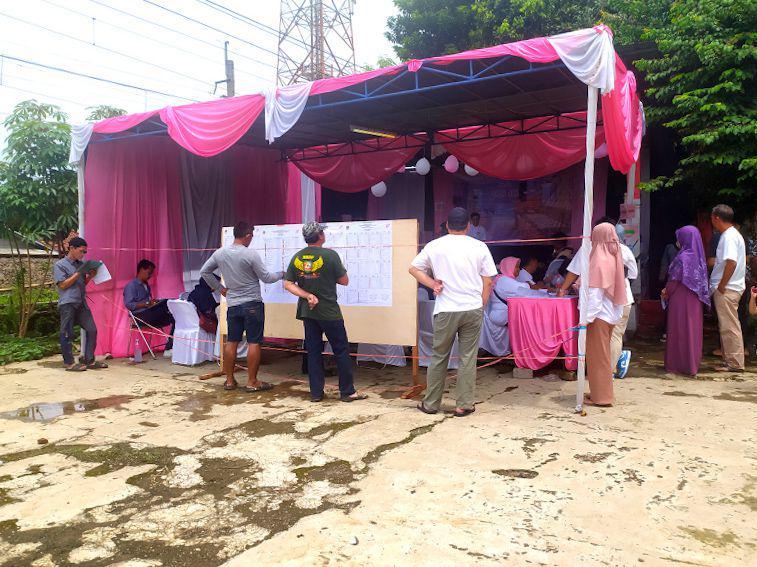Tekan Angka Golput, TPS di Kota Bogor Pakai Dekorasi Serba-Pink!