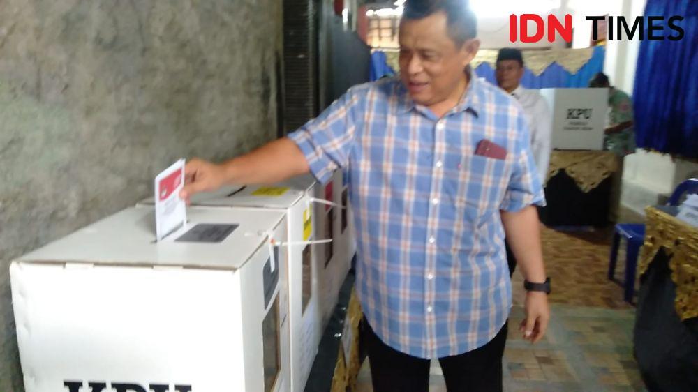Nyoblos di TPS, Wabup Bantul Dapati Surat Suara DPD Rusak