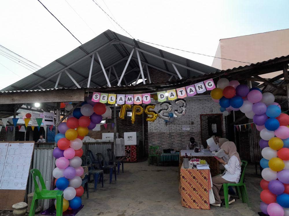 Unik! TPS di Deli Serdang Pakai Konsep ala Pesta Ulang Tahun