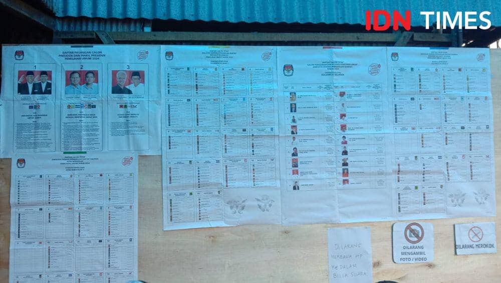 TPS 29 Kelurahan Tamamaung, Kecamatan Panakkukang, Makassar. (IDN Times/Ashrawi Muin)