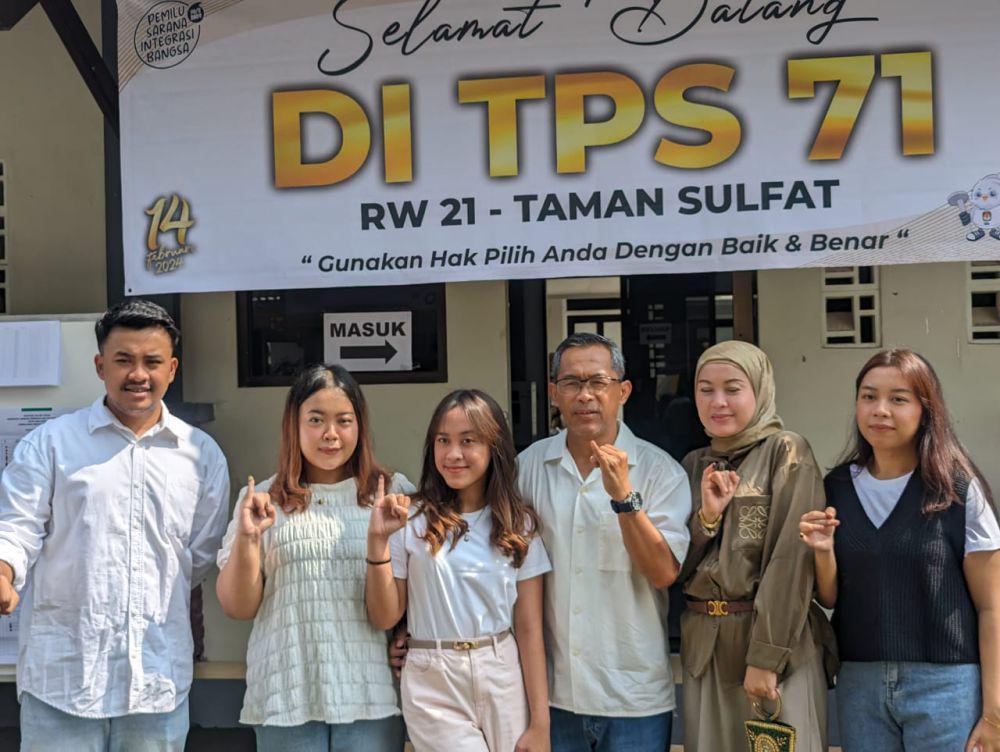 Aji Santoso Nyoblos, 20 Menit Mikir di Bilik Suara