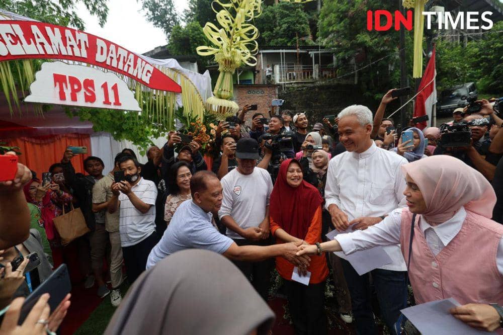 Ganjar Menang di TPS 11 Lempongsari Semarang, 3 Suara Gak Sah