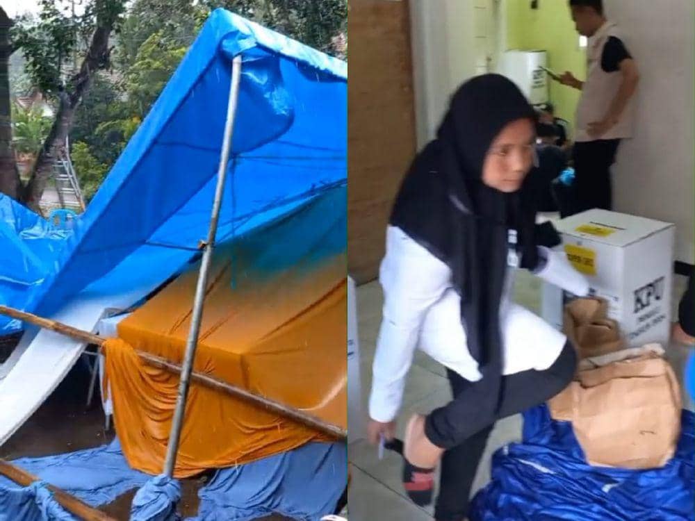 TPS di Banyuwangi Ambruk, Hitung Suara Nebeng Rumah Warga