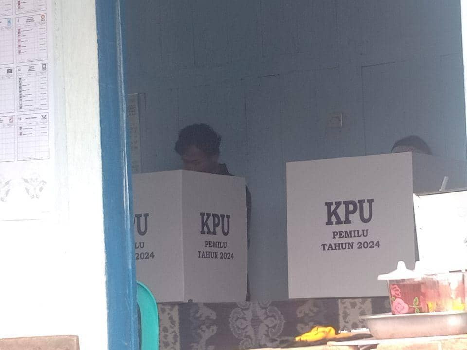 Suasana Pemilu di Dusun Nglarug (dok.pribadi/Alma S)