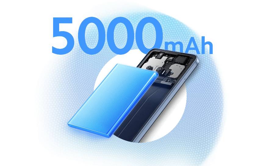 ilustrasi Redmi A3 dengan baterai 5000 mAh (mi.com)