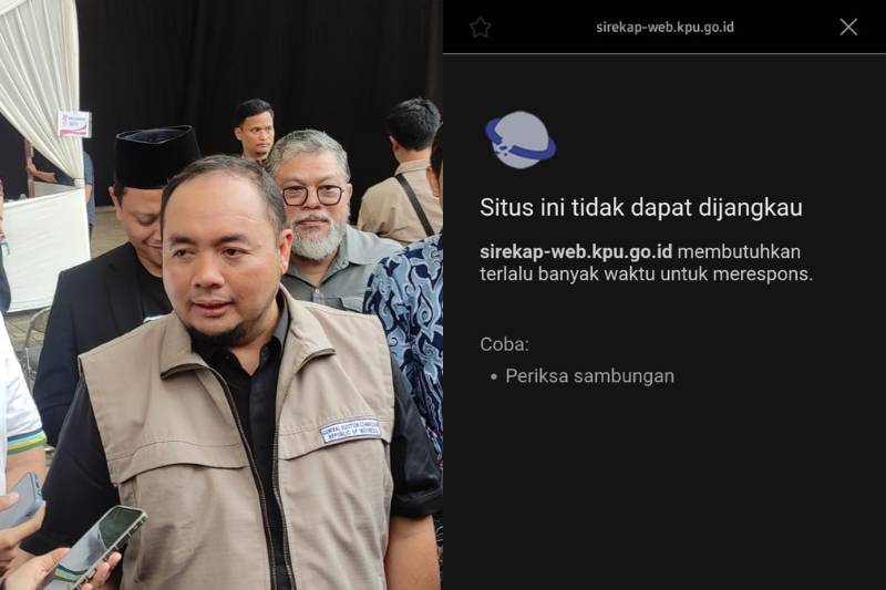 Situs cek DPT online dan Sirekap sulit diakses. (IDN Times/Yosafat Diva Bayu Wisesa)