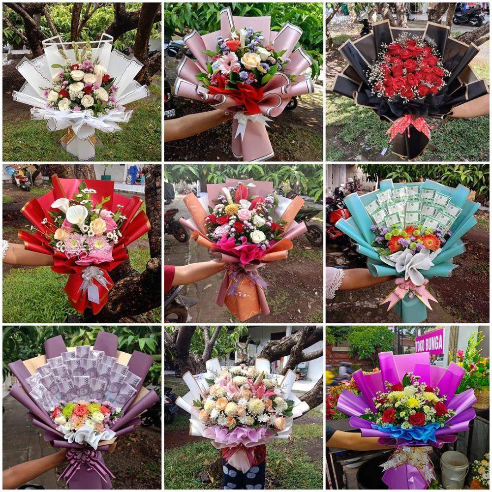 Beragam pilihan hand bouquet di Romansa Florist Bali (Instagram.com/@romansa_florist_bali)