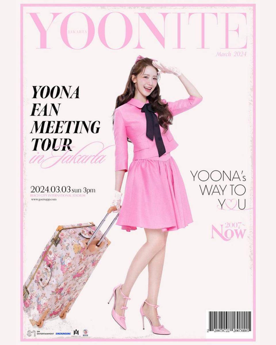 poster resmi fanmeeting Yoona SNSD di Jakarta (instagram.com/bestie_ent.id)