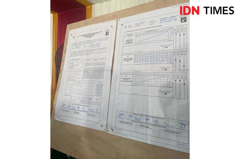 Prabowo-Gibran Menang Telak di TPS Prabowo Nyoblos. (IDN Times/Irfan Fathurohman)