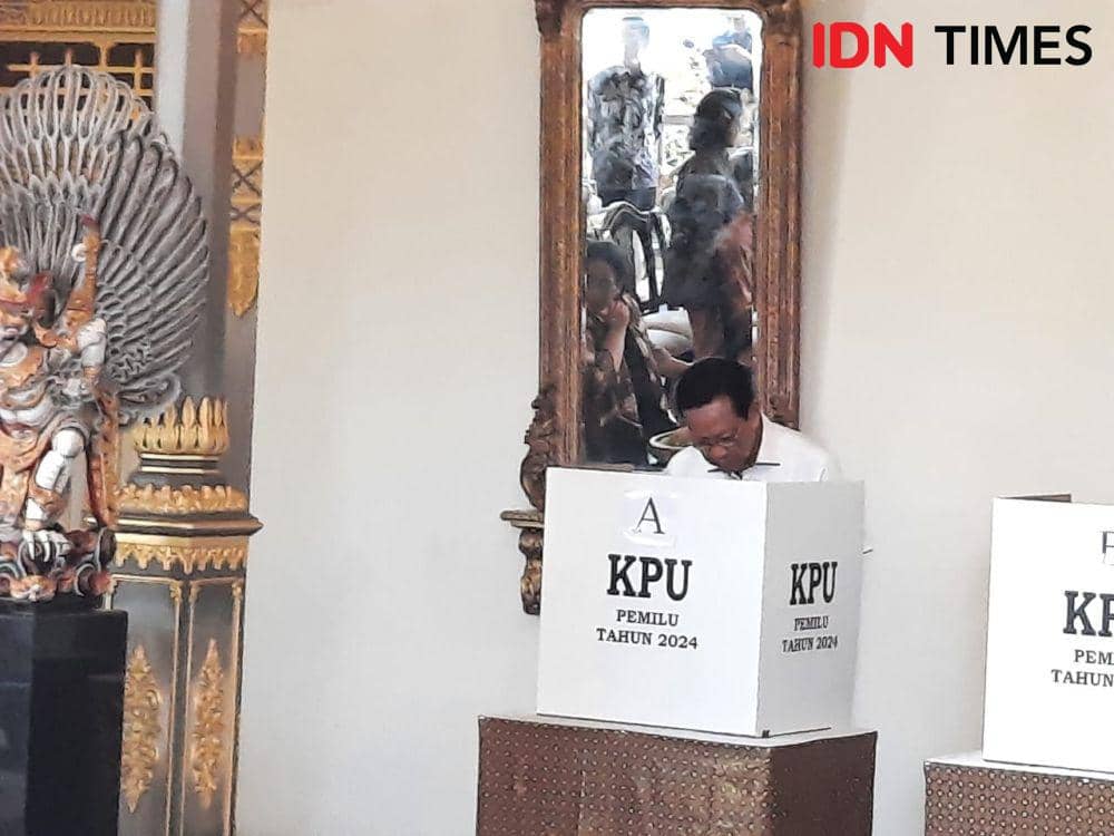 Ganjar dan Mahfud Unggul di TPS Sri Sultan Nyoblos