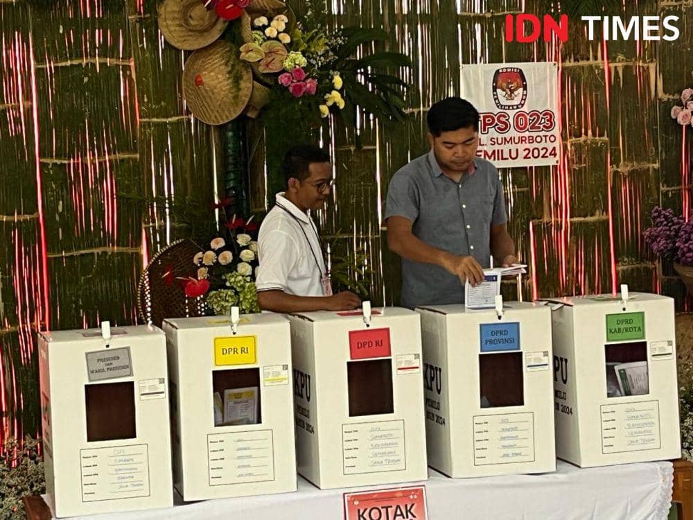 TPS Unik Tema Asri dan Sejuk di Semarang Bawa Pesan Pemilu 2024 Damai