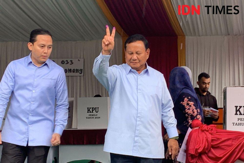 Usai Nyoblos, Prabowo Subianto Lanjut Berenang