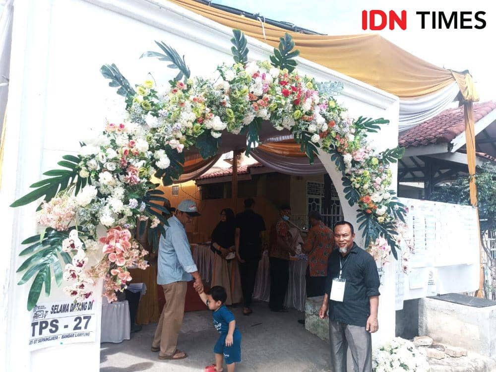 TPS di Bandar Lampung Usung Konsep ala Pesta Pernikahan