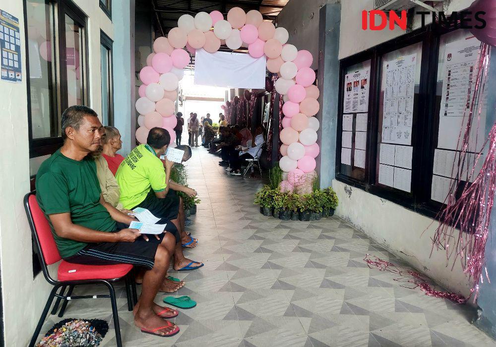 TPS Bernuansa Cinta di Samarinda Kolaborasi Pemilu dengan Valentin