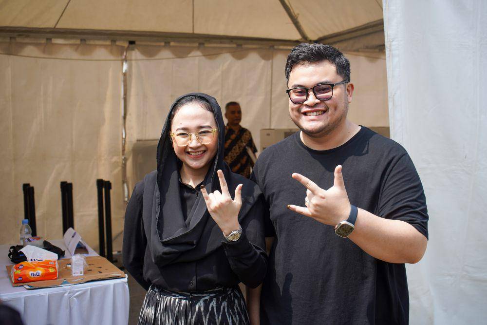 Bupati Kediri Hanindhito Himawan Pramana usai mencoblos. IDN Times/ istimewa