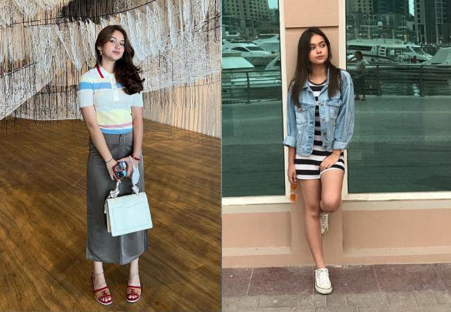 9 Ide Outfit Motif Stripe ala Rebecca Klopper, Kece dan Trendi